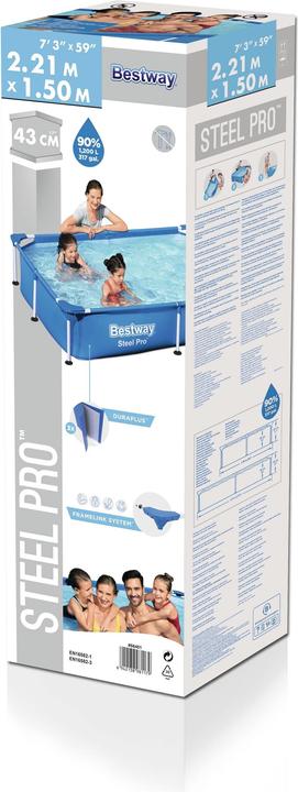 Produktbild Bestway Steel Pro Frame Pool (221 x 150 x 43 cm)