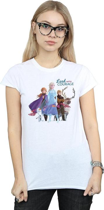 Image du produit Disney - T-shirt FROZEN LEAD WITH COURAGE - Femme (S)
