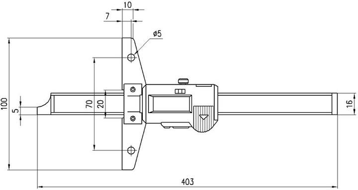 Image du produit Mitutoyo Pied à coulisse de profondeur (30 cm)