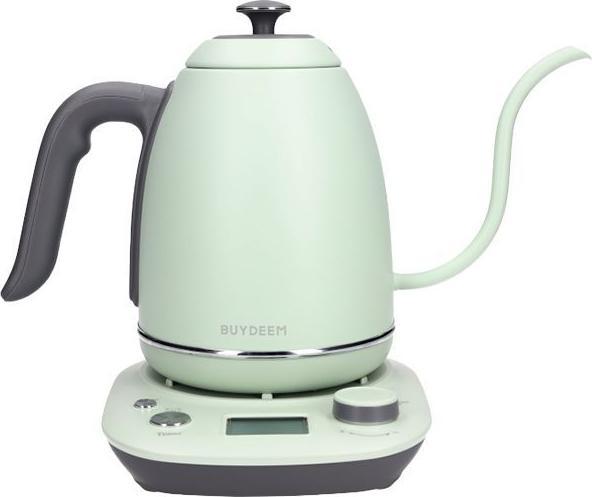 Productafbeelding Konjac Sponge Teapot BUYDEEM BUYDEEM Electric Gooseneck Coffee Kettle, model K821, color Cozy Greenish EU (0.80 l)