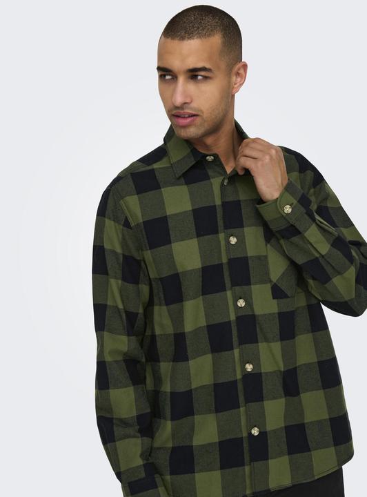 Image du produit Only & Sons Coupe normale Col de chemise Chemise (M)