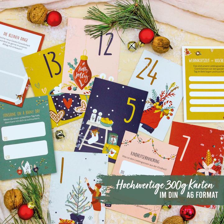 Actual product image Papierdrachen Karten Adventskalender für Paare - Set 4