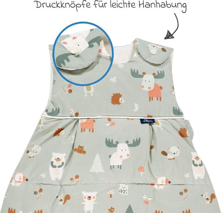 Produktbild Alvi Schlafsäcke Daunen-Schlafsack - Baby Forest - Gr. 90 (90 cm)