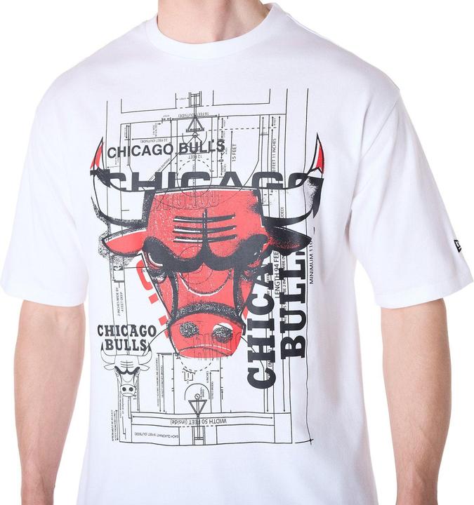Actual product image New Era NBA Shirt - GRAPHIC Chicago Bulls weiss - L (L)