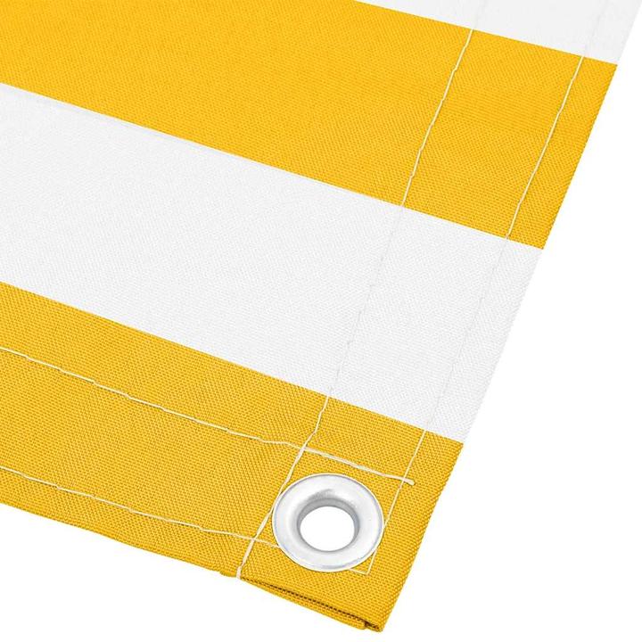 Actual product image VidaXL Balcony privacy screen striped yellow and white (1000 cm)