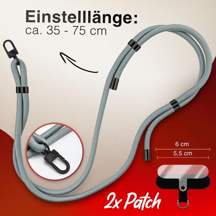 Immagine prodotto Nalia HoldMe Lanyard Handykette - Universal Trageband für Smartphones - Verstellbar, Soft & Elastisch