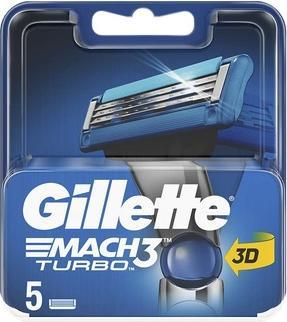 Produktbild Gillette Mach3 Turbo 5er Klingen (5 x)