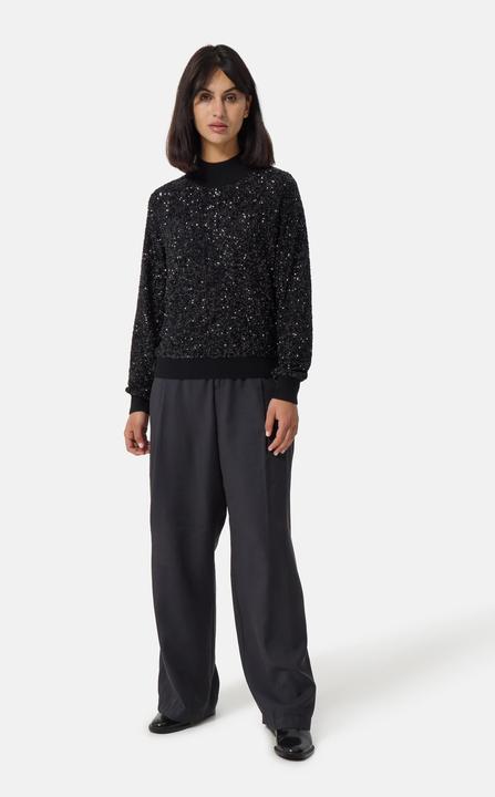 Produktbild Cash-Mere Kaschmir Rundhals Pullover mit Pailletten (XS)