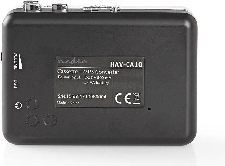Image du produit Nedis Convertisseur USB portable de cassettes en MP3 - Convertissez des cassettes au format MP3 - Avec