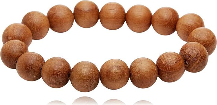 Leyda Walnussholz Armband (18 cm, Farbstein)