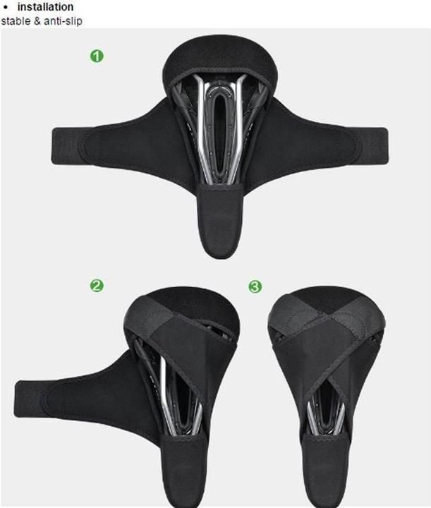 Immagine prodotto Rockbros LF047-B coprisella in gel di silicone per bicicletta taglia L - nero