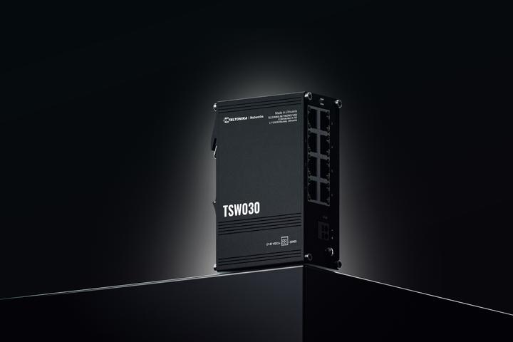Produktbild Teltonika Switch TSW030 8x RJ45 100Mb/s, IP30 (8 Ports)