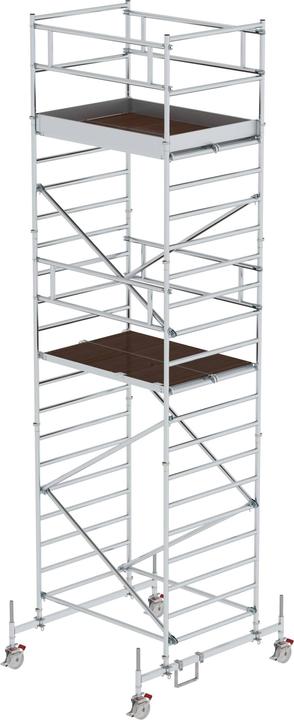 Actual product image Munk Rolling scaffold 1.35 x 1.80 m with chassis beams & double platform Platform height 5.45 m (Scaffolding, 180 cm)