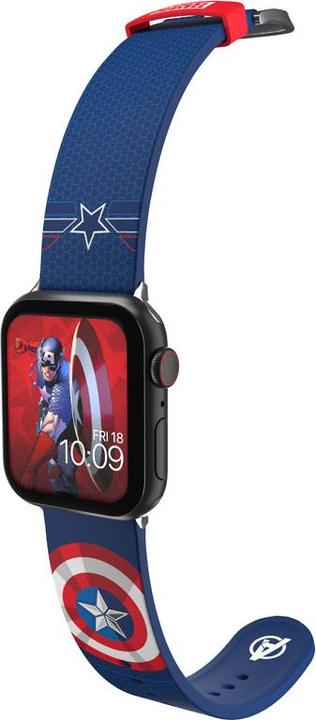Image du produit Moby Fox Marvel bracelet pour smartwatch Insignia Collection : Captain America (Silicone)