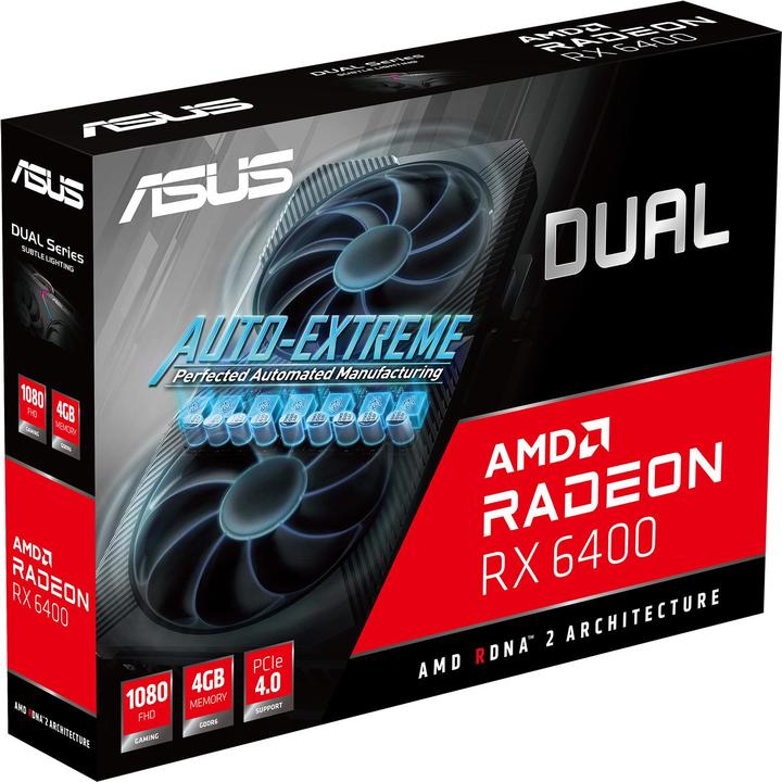 Productafbeelding ASUS Dubbel -RX6400-4G AMD Radeon RX 6400 GDDR6 (4 GB)