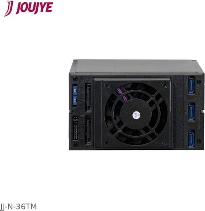 Immagine prodotto Joujye JJ-N-36TM Armadio SATA-SAS I II III 8,6cm x 14,6cm per 3XHDD 6,4cm-8,9cm 2,5inch-3,5" Nero