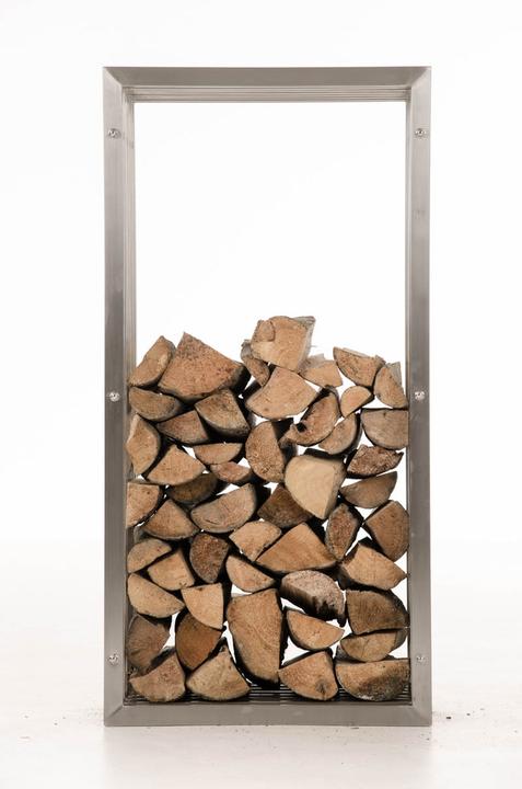 Actual product image CLP Firewood rack Irving 40x50x100, stainless steel (40 x 50 x 100 cm)