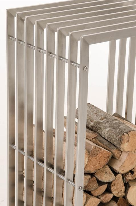 Actual product image CLP Firewood rack Irving 40x50x100, stainless steel (40 x 50 x 100 cm)