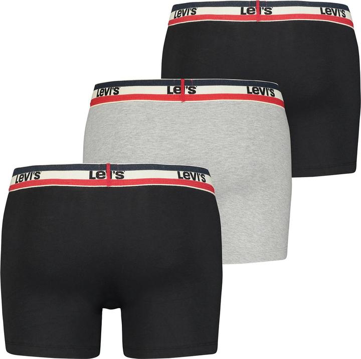 Produktbild Levis Boxershort Casual Stretch MEN SPRTSWR LOGO BOXER BRIEF 3P (L, 6er Pack)