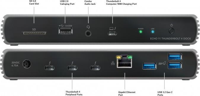 Produktbild Sonnet Echo 11 (Thunderbolt, 11 Ports)