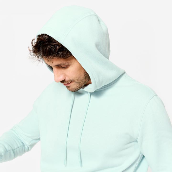Produktbild Domyos Hoodie Herren warm Baumwollgewebe - blaugrün (L)