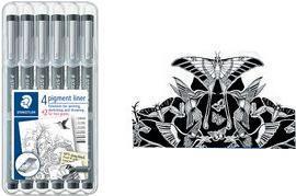Produktbild Staedtler pigment liner 6ST Box (Black, 6 x)