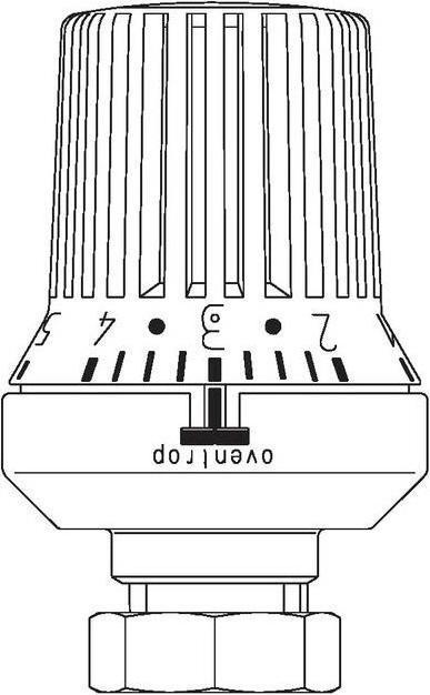 Actual product image Oventrop Uni XH Thermostat - White (1011365)