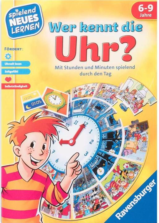 Actual product image Ravensburger Educational game Who knows the clock? (German)
