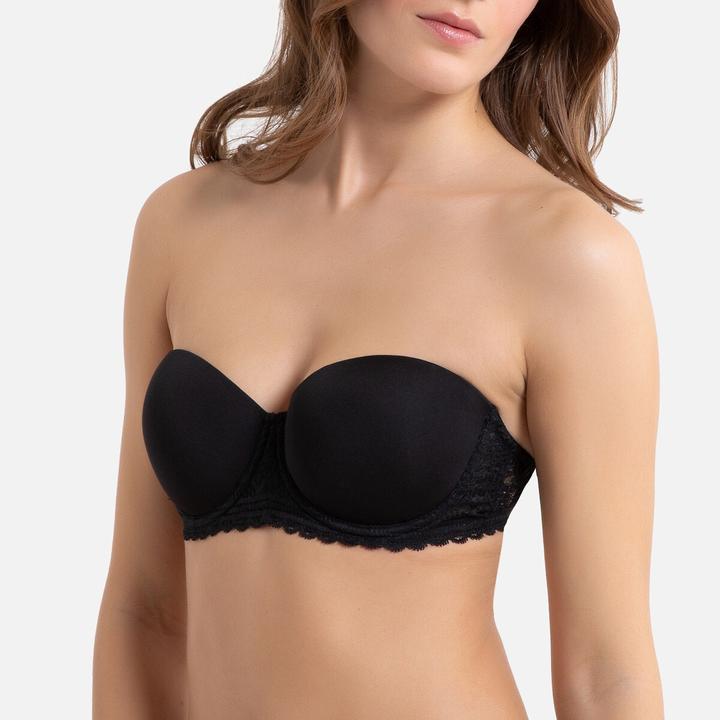 Image du produit La Redoute Collections Soutien-gorge bandeau en dentelle recyclée (75 C)