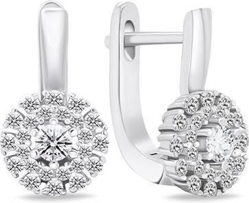Actual product image Brilio Silver - Decent silver earrings with zircons EA674W