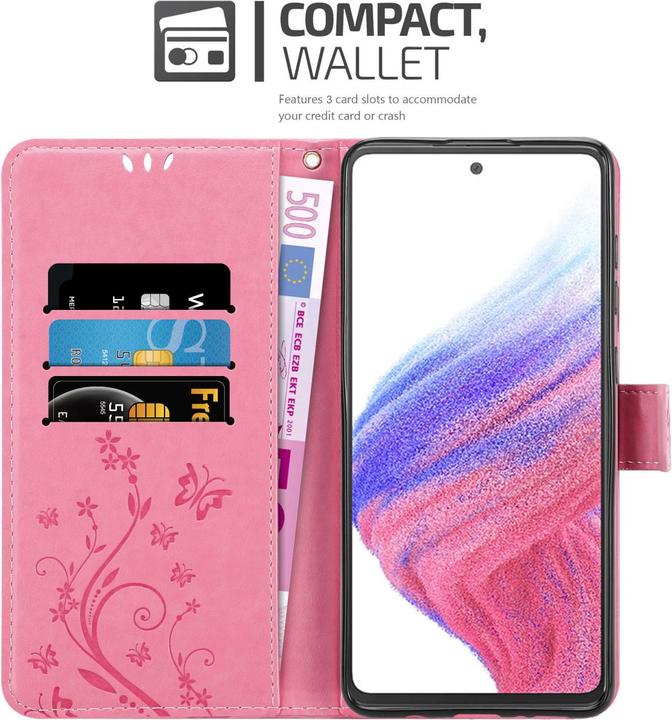 Productafbeelding Cadorabo Bloemen Boek hoesje voor Samsung Galaxy A53 5G (Samsung Galaxy A53 5G)