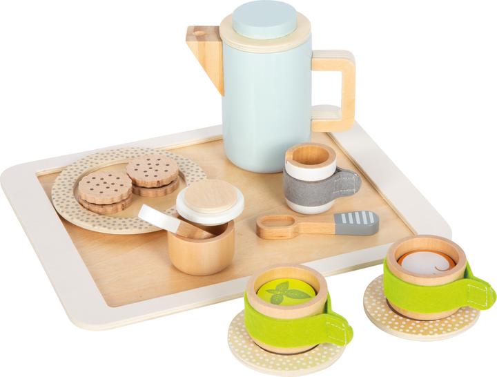 Actual product image small foot Coffee and tea set for children's kitchen.12484