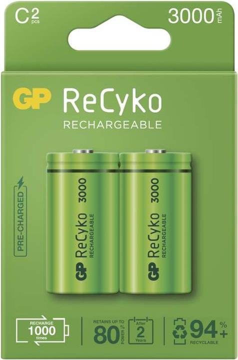 Produktbild GP Batteries B2133 household battery C Nickel-Metal Hydride (NiMH) (2 Stk., C, 3000 mAh)