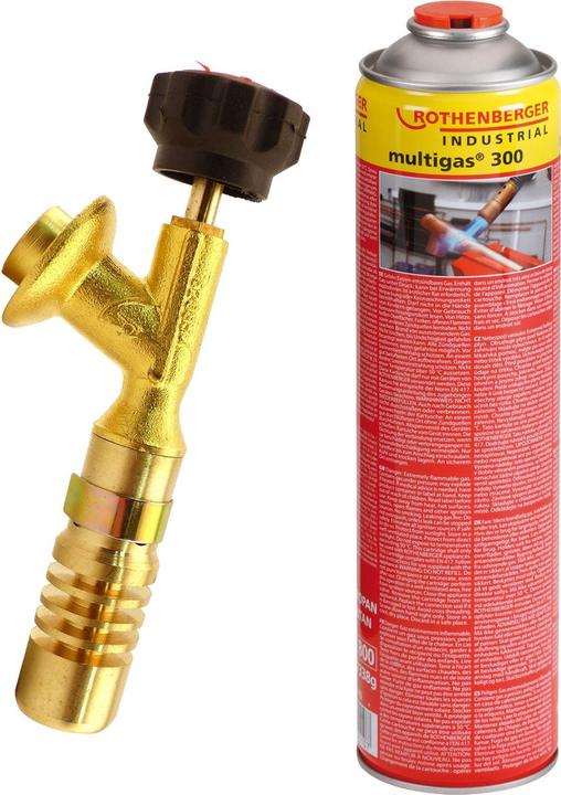Actual product image Rothenberger Industrial Hot Pack Brenner inkl. 1x Industrial Multigas 300 600 ml