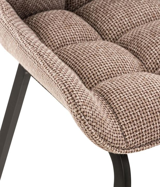Produktbild Swisshandel24 Stuhl Saranda Stoff schwarz, terrabraun