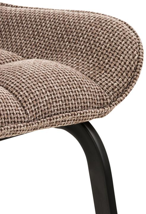 Produktbild Swisshandel24 Stuhl Saranda Stoff schwarz, terrabraun