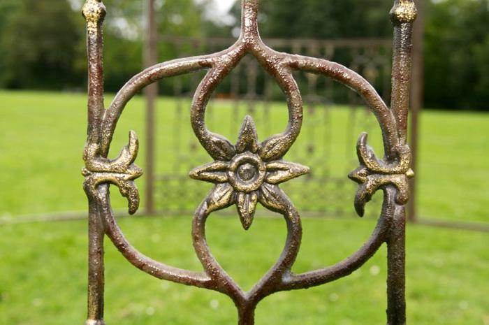 Immagine prodotto Swisshandel24 Gazebo di lusso Romantic rotondo 350 cm bronzo (350 cm, 350 cm)
