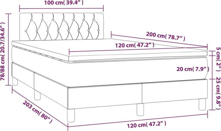 Immagine prodotto VidaXL Birgit (120 x 200 cm, 120 x 200 cm)