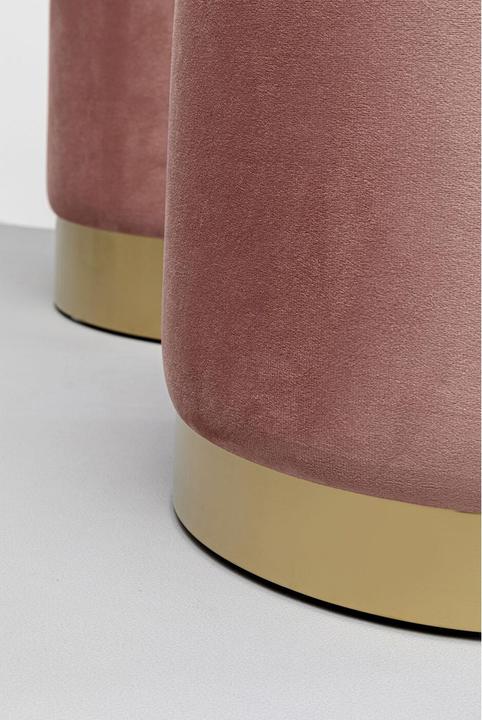 Actual product image Kare Design Hocker Cherry Storage Rose Brass (2/Set)