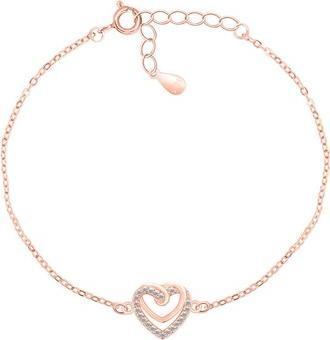 Produktbild Brilio Silver - Romantic bronze heart bracelet BRC62R