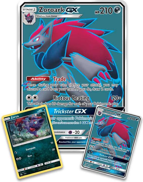 Actual product image Pokémon Schimmernde Legende Zoroark GX Special Collection Box (German, Box Set & Collection)