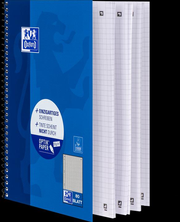 Actual product image Oxford Collegium block (A5, Checked, Hardcover)
