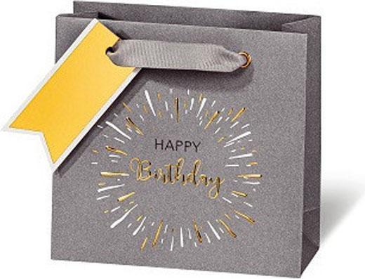 BSB-Obpacher Geschenksack Birthday gold (Borsa da regalo)