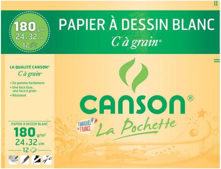 Immagine prodotto Canson Carta da disegno "C"... Grana, DIN A3, 180 g/m² (A3, Nessuna, Nessuna rilegatura)