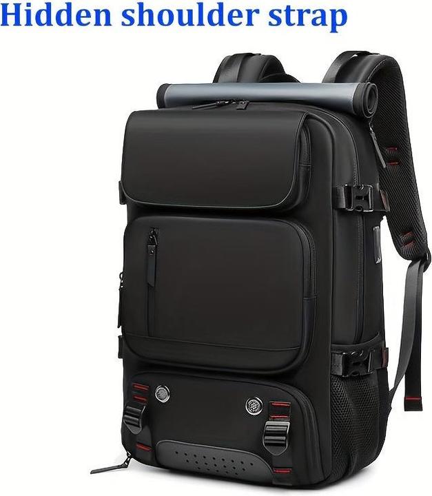 Only-Bags.Store Wasserdicht 40.64 Cm Business Laptop Rucksack, Reise-Rucksack mit separater Schuhtasche, Outdoor