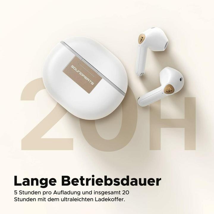Image du produit Soundpeats Écouteurs Air 3 Deluxe HS TWS (blanc) (ANC, 5 h, Filaire)