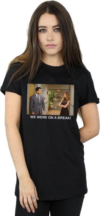 Actual product image Friends Womens/Ladies We Were On A Break Hallway Cotton Boyfriend T-Shirt (XL)