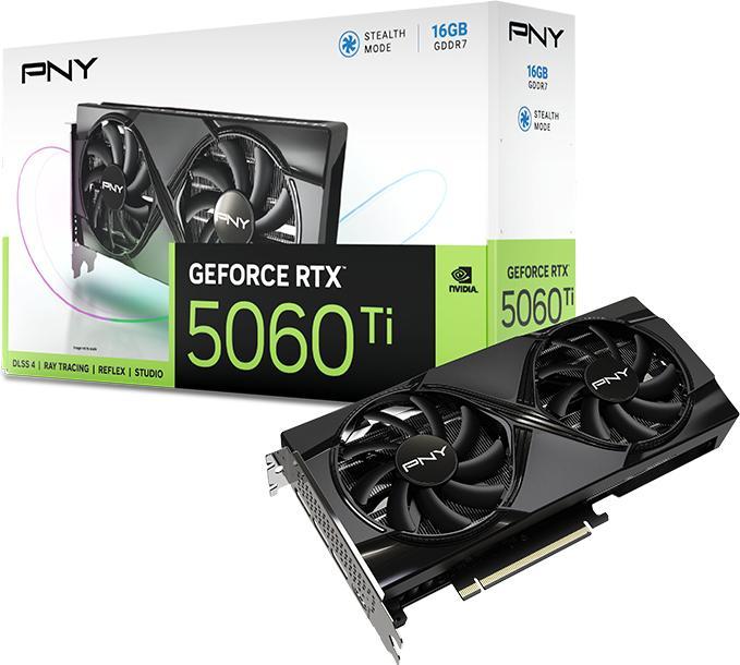 Image du produit PNY GeForce RTX 5060 Ti Dual Fan (16 Go)