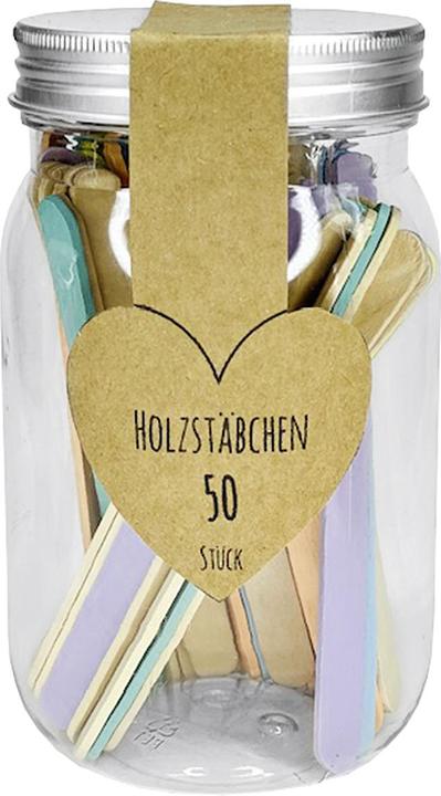 Produktbild Holzstäbe im Glas 60St