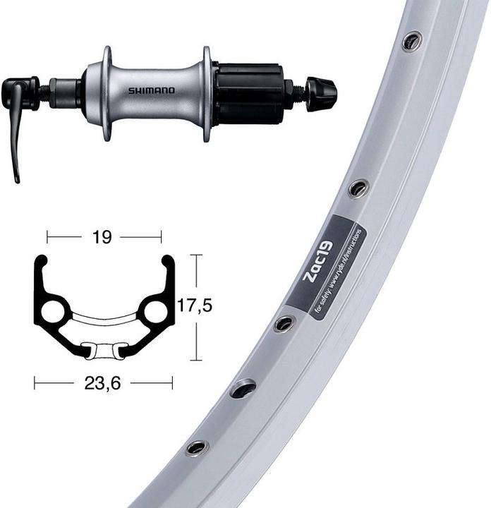 Shimano SSP 36L (Rear wheel, 28")